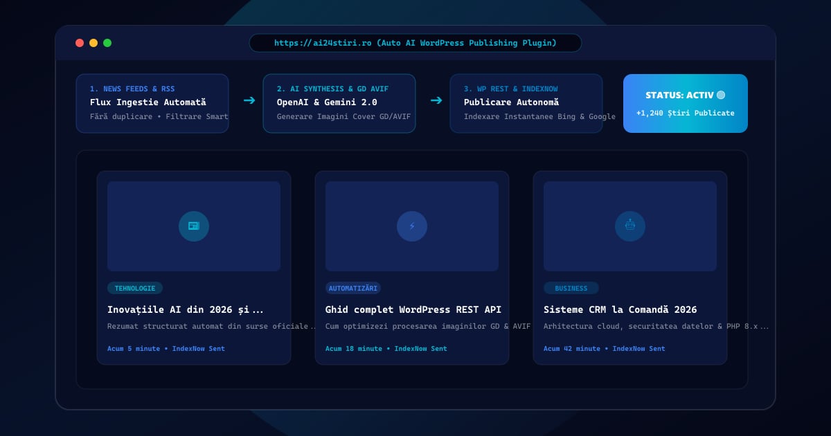 Portofoliu: Auto AI News Poster