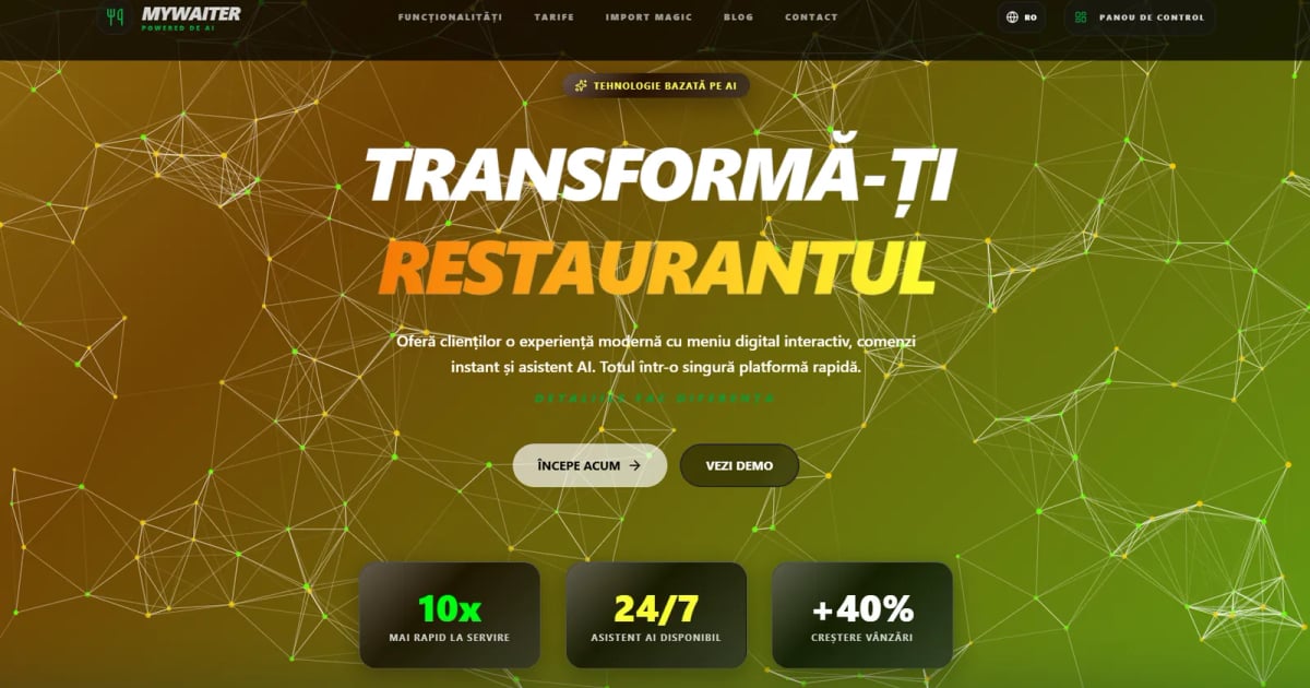 Portofoliu: MyWaiter